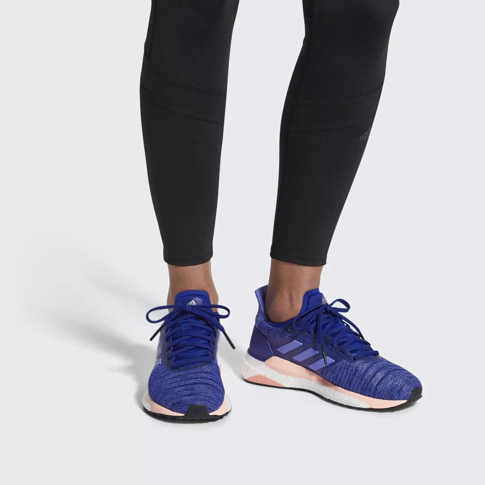 Adidas Solar Glide Tenis Para Correr Azules Para Mujer (MX-95977)